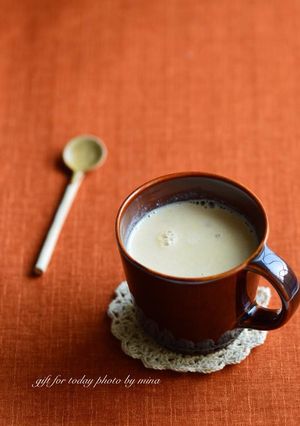 ＊酒粕ドリンク＊酒粕ときな粉の豆乳ラテ-レシピのメイン写真