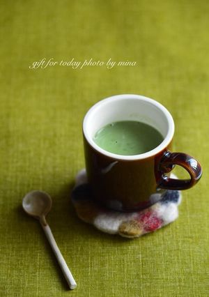 ＊酒粕ドリンク＊酒粕の抹茶豆乳ラテ-レシピのメイン写真
