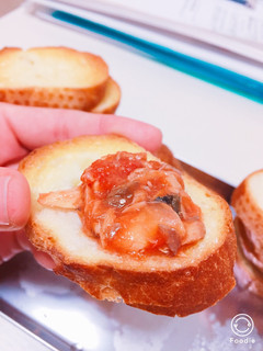 鯖とトマトのブルスケッタ-レシピのメイン写真