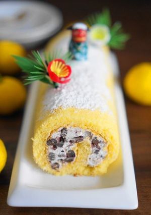 ゆずの米粉ロールケーキ-レシピのメイン写真