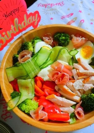 サラダ パーティー用 リボンきゅうり-レシピのメイン写真