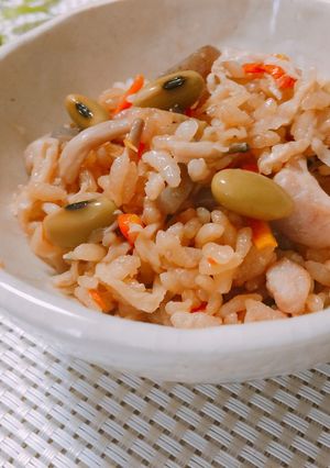 鶏肉と切り干し大根の具沢山炊き込みご飯-レシピのメイン写真