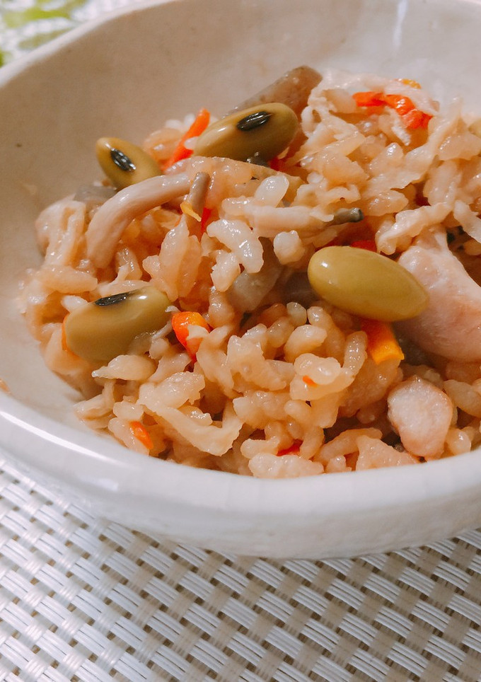 鶏肉と切り干し大根の具沢山炊き込みご飯-レシピのメイン写真