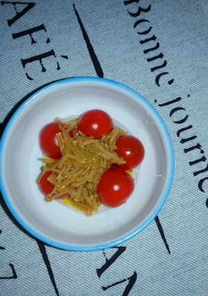 なめ茸瓶詰めde トマト和え♪-レシピのメイン写真