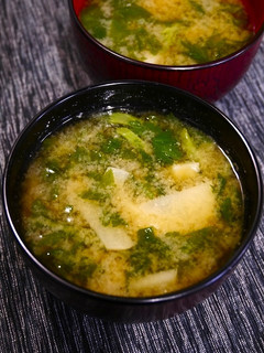中性脂肪対策!春菊と菊芋のお味噌汁-レシピのメイン写真