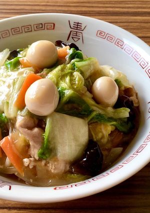 ［時短 中華丼 白菜たっぷりヘルシー］-レシピのメイン写真