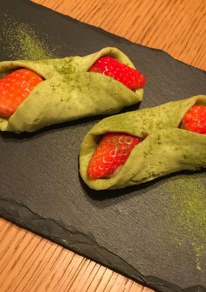 いちご抹茶ミニクレープ-レシピのメイン写真
