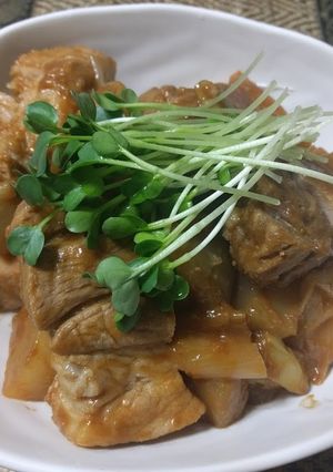 男の 豚バラと大根の味噌煮-レシピのメイン写真