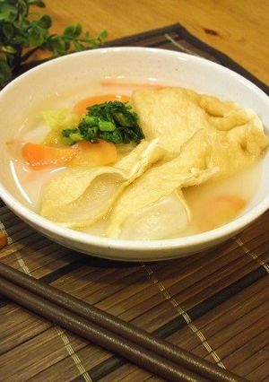 餅巾着の甘酒煮-レシピのメイン写真