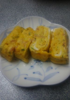 簡単！紅生姜と刻みネギの卵焼き-レシピのメイン写真