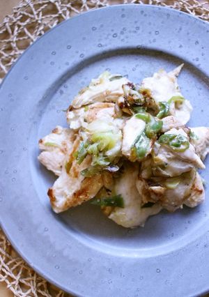 鶏胸肉のネギ塩炒め-レシピのメイン写真