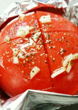 トマトのホイル焼き-レシピのメイン写真