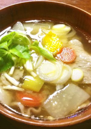 酒粕入り豚汁（お肉の臭いに敏感な方向き）-レシピのメイン写真