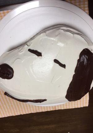 スヌーピーのケーキ-レシピのメイン写真