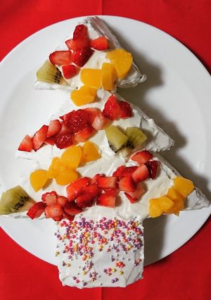 クリスマスツリーケーキ☆すでにカット済☆-レシピのメイン写真