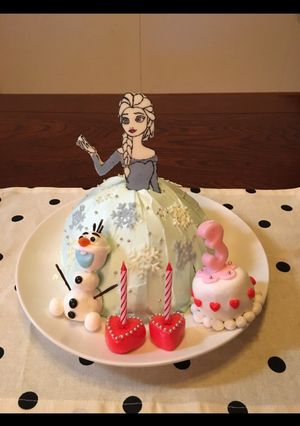 ☆ドールケーキ☆エルサ-レシピのメイン写真