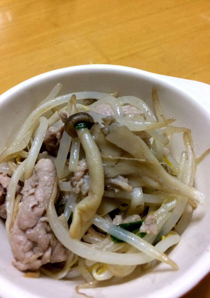 豚薄切り肉＆もやしの塩こしょう炒め☆-レシピのメイン写真