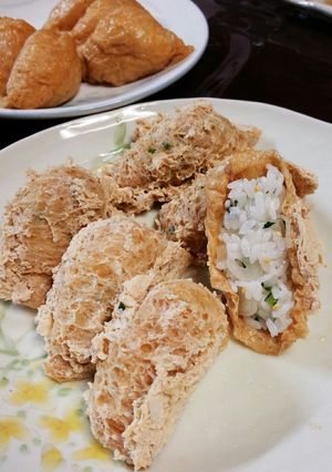菊菜とらっきょの大人いなり-レシピのメイン写真