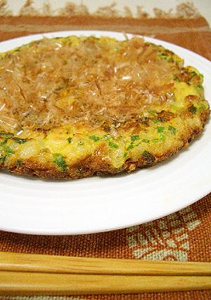 一人ランチに♪納豆ご飯のお好み焼き-レシピのメイン写真