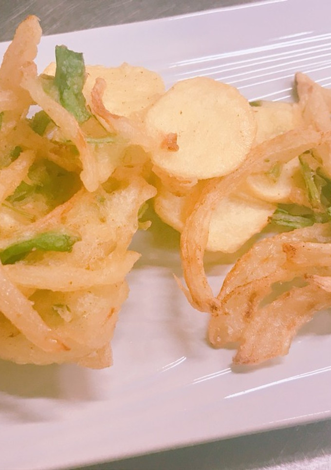 七草とくわい芋のかき揚げ-レシピのメイン写真