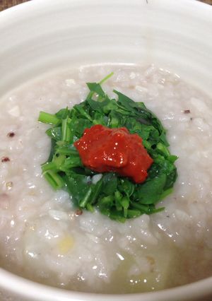 ピリ辛中華風七草がゆ-レシピのメイン写真