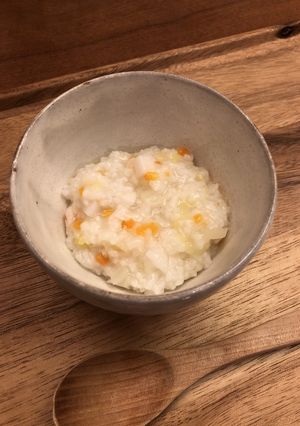 お粥☆七草がゆ代わり☆離乳食後期にも！-レシピのメイン写真
