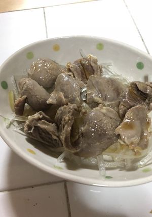 鳥の心臓(ハート)のごま油和え-レシピのメイン写真