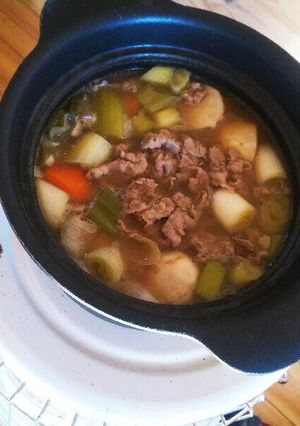 ストーブでコトコト芋煮-レシピのメイン写真