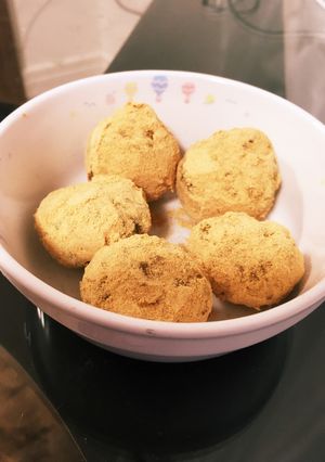 丸めてまぶすだけ♪さつまいもきな粉♡-レシピのメイン写真