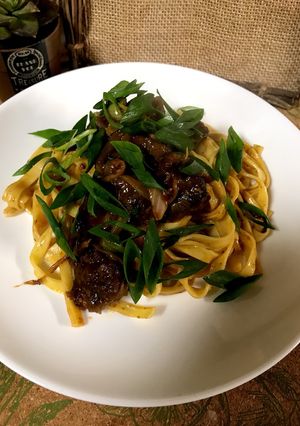 牛スネ肉のビール煮deフィットチーネ-レシピのメイン写真