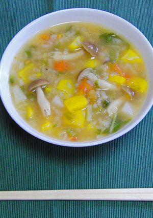 だしが美味な関西風☆洋野菜の和風おじや-レシピのメイン写真