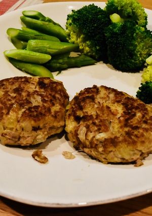簡単5step!風味香る海老芋ハンバーグ-レシピのメイン写真