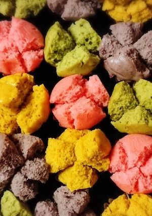 花咲くカラフル蒸しパン-レシピのメイン写真
