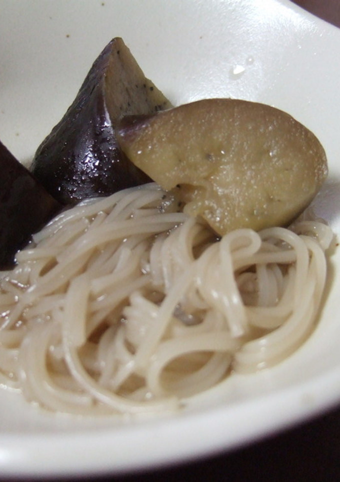 茄子と素麺の煮物-レシピのメイン写真