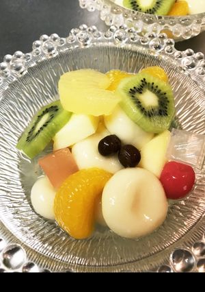 白玉入りフルーツみつ豆-レシピのメイン写真