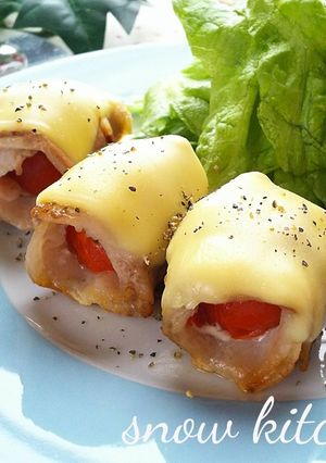ミニトマトの豚肉巻き-レシピのメイン写真