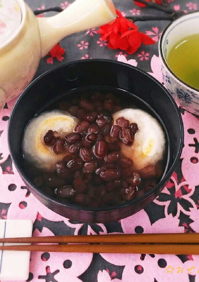 ゆであずき缶で簡単♥我が家のおぜんざい-レシピのメイン写真