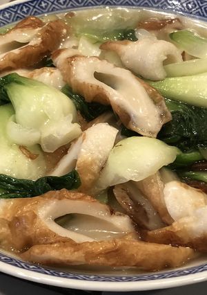 おうちで中華・青梗菜と竹輪のスープ煮-レシピのメイン写真