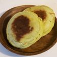 手掴み幼児食★粉末青汁入りホットケーキ
