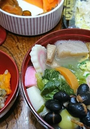 ☆おせち救済覚書 煮しめで作る温かい汁椀-レシピのメイン写真