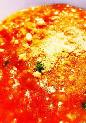 簡単！トマトとチーズのリゾット風-レシピのメイン写真