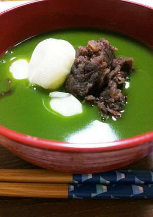 抹茶片栗ぜんざい-レシピのメイン写真