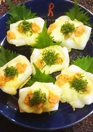 桜咲く♪切り餅の明太チーズ-レシピのメイン写真
