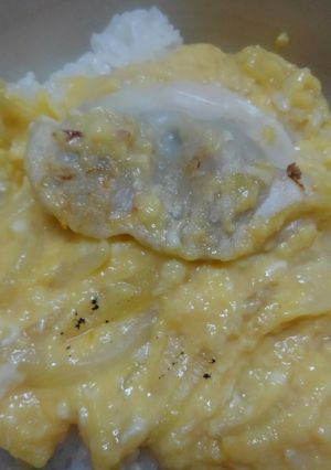 水島流玉子丼餃子のせ！-レシピのメイン写真