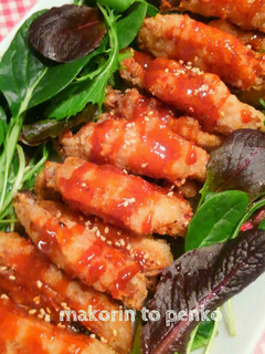 手が止まらない!手羽中の甘辛チキンバー-レシピのメイン写真