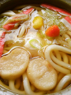 もみじおろしとゆず香る♪鍋焼きうどん!-レシピのメイン写真
