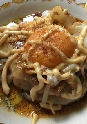 お餅ともやしで作るヘルシーお好み焼き-レシピのメイン写真