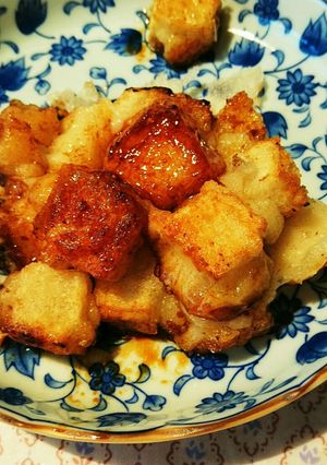 甘辛い揚げ餅　-レシピのメイン写真