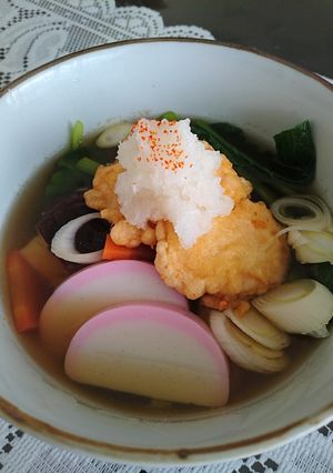 ◆雑煮◆鶏天のせちゃいました！◆-レシピのメイン写真