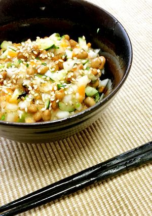 郷土料理!納豆で新潟きりざい（丼にも）-レシピのメイン写真